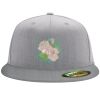 Flexfit 6210 Structured Flat Bill Fitted Hat Thumbnail