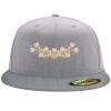 Flexfit 6210 Structured Flat Bill Fitted Hat Thumbnail