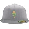 Flexfit 6210 Structured Flat Bill Fitted Hat Thumbnail