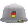 Flexfit 6210 Structured Flat Bill Fitted Hat Thumbnail