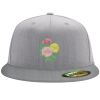 Flexfit 6210 Structured Flat Bill Fitted Hat Thumbnail