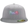 Flexfit 6210 Structured Flat Bill Fitted Hat Thumbnail