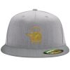 Flexfit 6210 Structured Flat Bill Fitted Hat Thumbnail