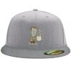Flexfit 6210 Structured Flat Bill Fitted Hat Thumbnail