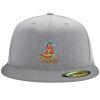 Flexfit 6210 Structured Flat Bill Fitted Hat Thumbnail