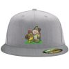 Flexfit 6210 Structured Flat Bill Fitted Hat Thumbnail