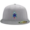 Flexfit 6210 Structured Flat Bill Fitted Hat Thumbnail