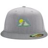 Flexfit 6210 Structured Flat Bill Fitted Hat Thumbnail