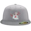 Flexfit 6210 Structured Flat Bill Fitted Hat Thumbnail
