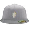 Flexfit 6210 Structured Flat Bill Fitted Hat Thumbnail