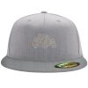 Flexfit 6210 Structured Flat Bill Fitted Hat Thumbnail