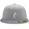 Flexfit 6210 Structured Flat Bill Fitted Hat Thumbnail