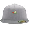 Flexfit 6210 Structured Flat Bill Fitted Hat Thumbnail