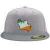 Flexfit 6210 Structured Flat Bill Fitted Hat Thumbnail