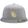 Flexfit 6210 Structured Flat Bill Fitted Hat Thumbnail