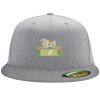Flexfit 6210 Structured Flat Bill Fitted Hat Thumbnail