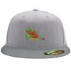 Flexfit 6210 Structured Flat Bill Fitted Hat Thumbnail