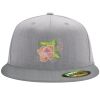 Flexfit 6210 Structured Flat Bill Fitted Hat Thumbnail