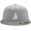 Flexfit 6210 Structured Flat Bill Fitted Hat Thumbnail