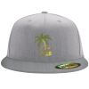 Flexfit 6210 Structured Flat Bill Fitted Hat Thumbnail