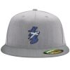 Flexfit 6210 Structured Flat Bill Fitted Hat Thumbnail