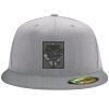 Flexfit 6210 Structured Flat Bill Fitted Hat Thumbnail