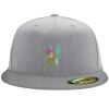 Flexfit 6210 Structured Flat Bill Fitted Hat Thumbnail