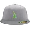Flexfit 6210 Structured Flat Bill Fitted Hat Thumbnail