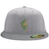 Flexfit 6210 Structured Flat Bill Fitted Hat Thumbnail