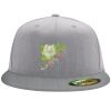Flexfit 6210 Structured Flat Bill Fitted Hat Thumbnail