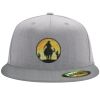 Flexfit 6210 Structured Flat Bill Fitted Hat Thumbnail