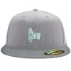 Flexfit 6210 Structured Flat Bill Fitted Hat Thumbnail