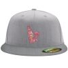 Flexfit 6210 Structured Flat Bill Fitted Hat Thumbnail