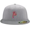 Flexfit 6210 Structured Flat Bill Fitted Hat Thumbnail