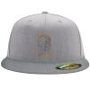 Flexfit 6210 Structured Flat Bill Fitted Hat Thumbnail