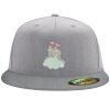 Flexfit 6210 Structured Flat Bill Fitted Hat Thumbnail