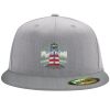 Flexfit 6210 Structured Flat Bill Fitted Hat Thumbnail