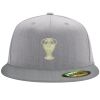 Flexfit 6210 Structured Flat Bill Fitted Hat Thumbnail