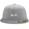 Flexfit 6210 Structured Flat Bill Fitted Hat Thumbnail