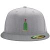 Flexfit 6210 Structured Flat Bill Fitted Hat Thumbnail