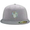 Flexfit 6210 Structured Flat Bill Fitted Hat Thumbnail
