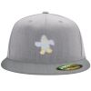 Flexfit 6210 Structured Flat Bill Fitted Hat Thumbnail