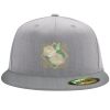 Flexfit 6210 Structured Flat Bill Fitted Hat Thumbnail