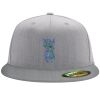 Flexfit 6210 Structured Flat Bill Fitted Hat Thumbnail