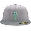 Flexfit 6210 Structured Flat Bill Fitted Hat Thumbnail
