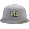 Flexfit 6210 Structured Flat Bill Fitted Hat Thumbnail